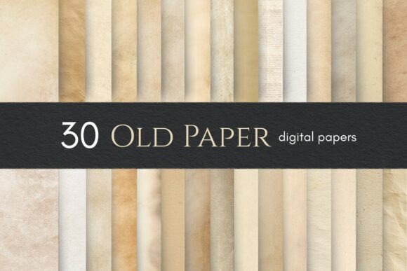 30 Old Paper Textures, Vintage Papers: A Strategic Tool for Creative and Business Projects