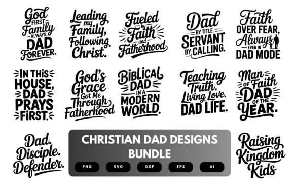 Christian Dad SVG Bundle