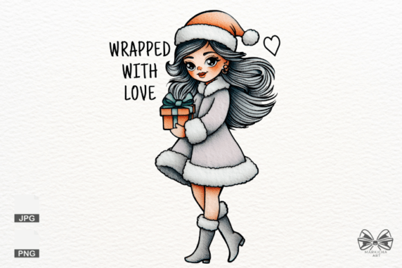 Christmas Santa Girl Png Clipart