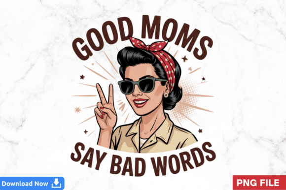 Funny Mother's Day Vintage Mama Mom PNG: A Creative Twist for Trendy T-Shirt Designs