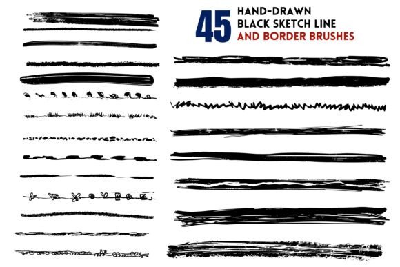 Hand Drawn Line Clipart, Sketch Stroke: A Versatile Tool for Creative Projects