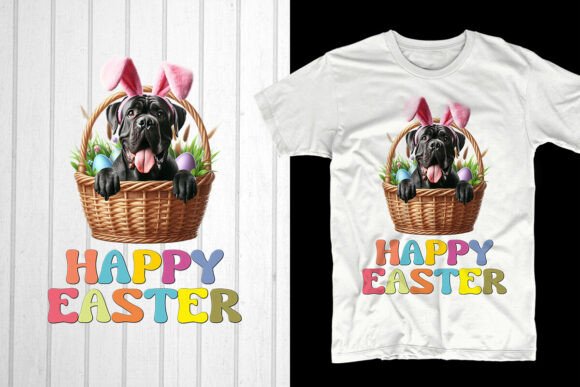 Happy Easter. Cane Corso Dog: A Unique Design for Every Occasion