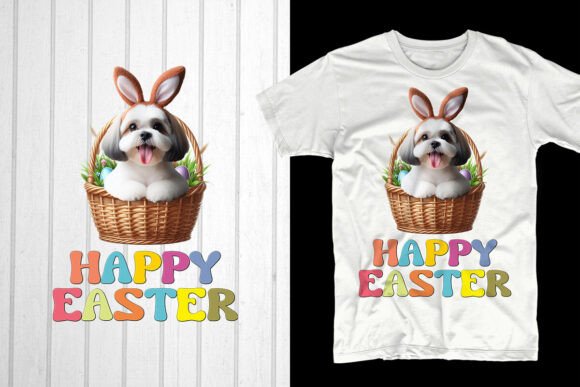Happy Easter Day Shih Tzu Dog