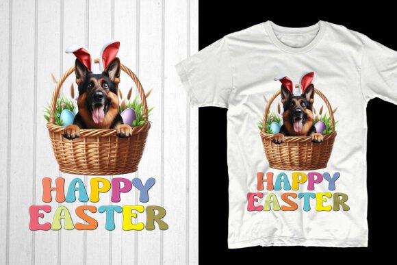Happy Easter. German Shepherd Dog: A Strategic Design for POD Success