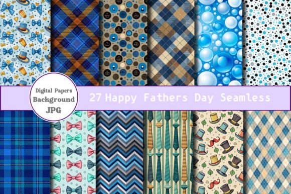 Happy Fathers Day Digital Paper Seamless: A Creative Resource for All