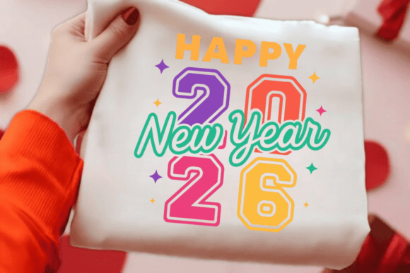 Happy NEW Year PNG, 2026 Design