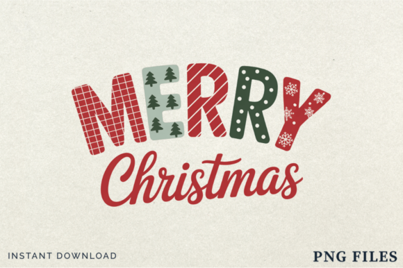 Merry Christmas PNG: Varsity Style for Trendy Tees