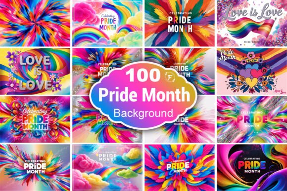 Pride Month Background: Celebrating Love, Diversity, and Inclusivity Through Digital Art