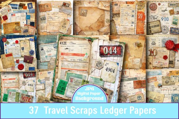 Travel Scraps Ledger Papers